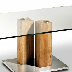 Glas Wohnzimmertisch Auf Säulengestell - Nova 10 Glas Wohnzimmertisch Auf Säulengestell - Nova -Bouquet-shop glas wohnzimmertisch auf saeulengestell aus asteiche massivholz edelstahl nova 04