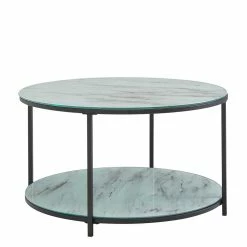 Glas Wohnzimmertisch In Marmor Optik - Furcios