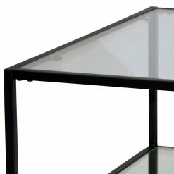 Glas Wohnzimmertisch Mit Spiegelglas Boden - Zuzetta 6 Glas Wohnzimmertisch Mit Spiegelglas Boden - Zuzetta -Bouquet-shop glas wohnzimmertisch mit spiegelglas boden und buegelgestell in schwarz zuzetta 02