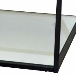 Glas Wohnzimmertisch Mit Spiegelglas Boden - Zuzetta 7 Glas Wohnzimmertisch Mit Spiegelglas Boden - Zuzetta -Bouquet-shop glas wohnzimmertisch mit spiegelglas boden und buegelgestell in schwarz zuzetta 03