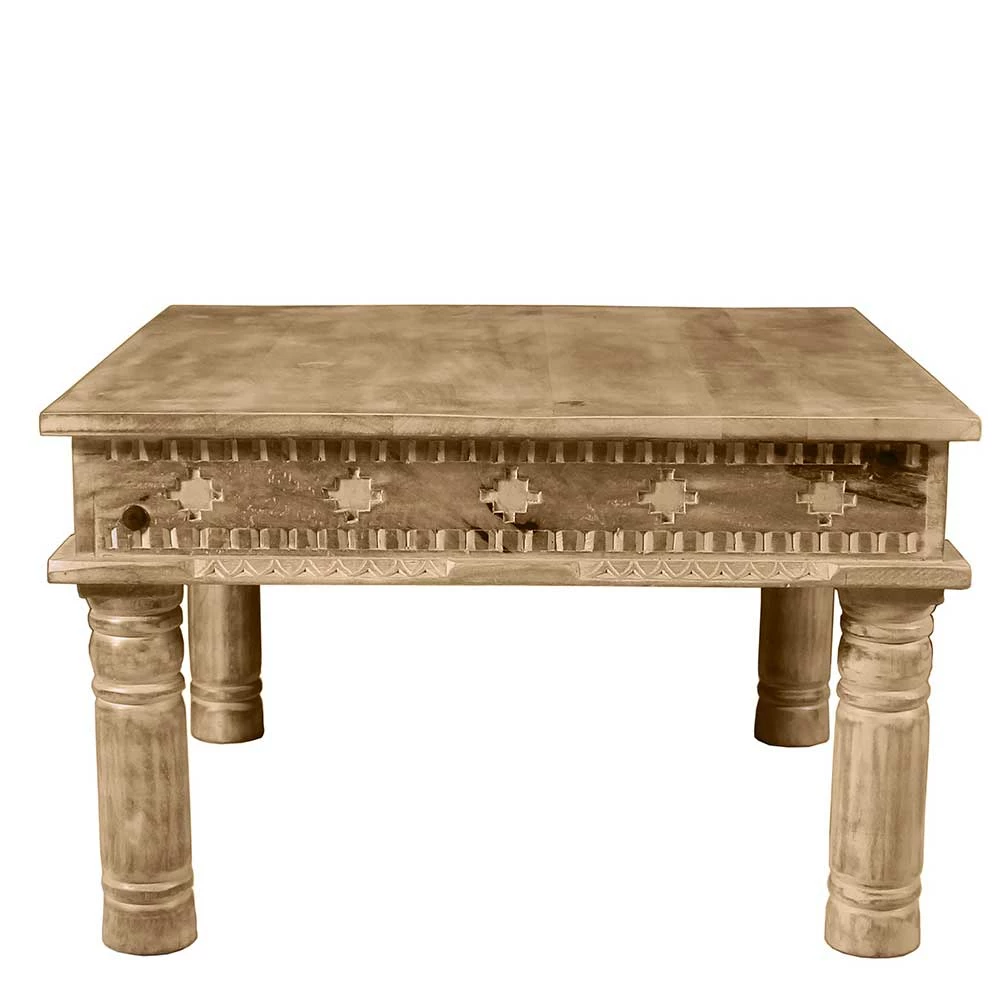 Günstiger Holz Couchtisch Geschnitzt & Gedrechselt - Runiasa – Bild 4