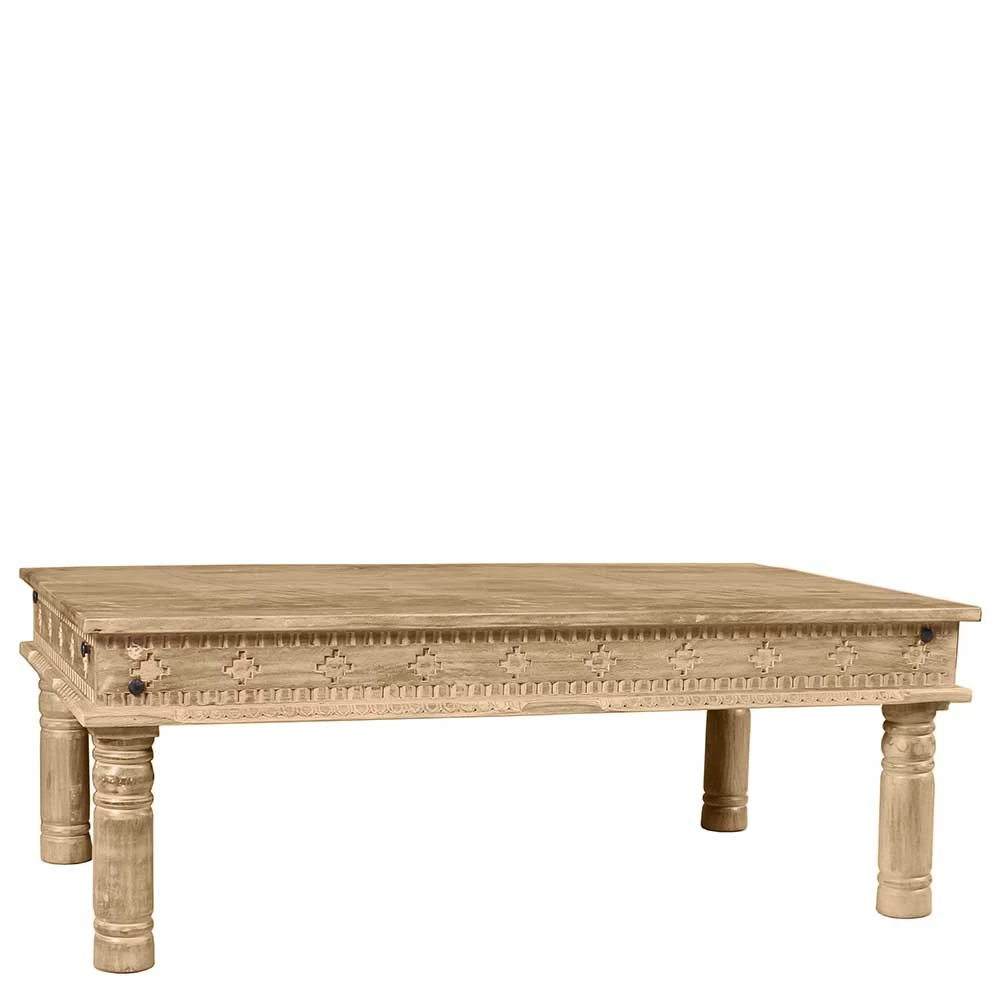 Günstiger Holz Couchtisch Geschnitzt & Gedrechselt - Runiasa – Bild 5