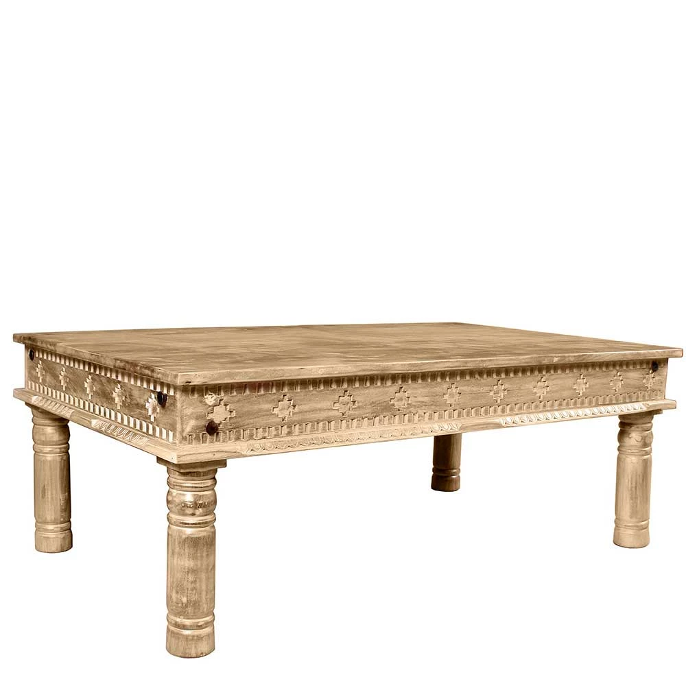 Günstiger Holz Couchtisch Geschnitzt & Gedrechselt - Runiasa – Bild 6