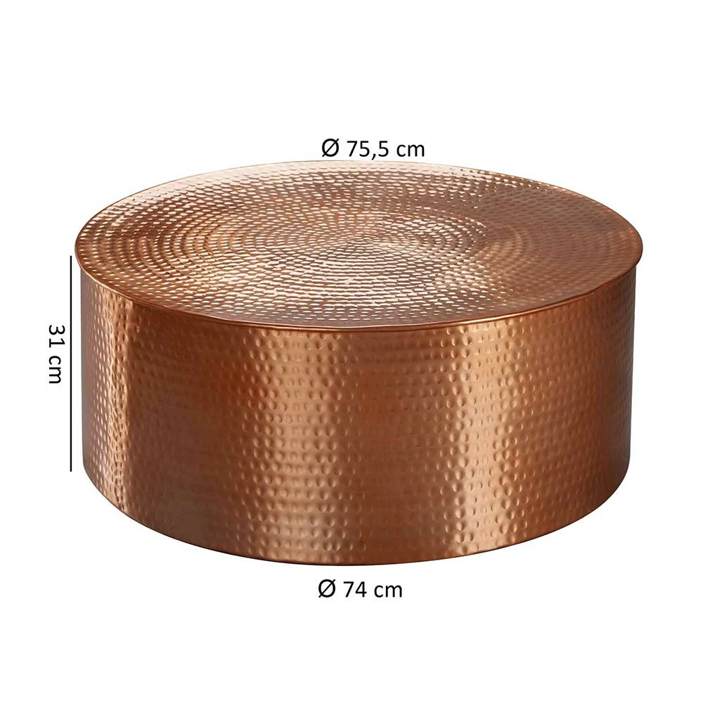 Handgearbeiteter Metall Sofatisch Aus Alu - Jewelo 5 Handgearbeiteter Metall Sofatisch Aus Alu - Jewelo – Bild 5