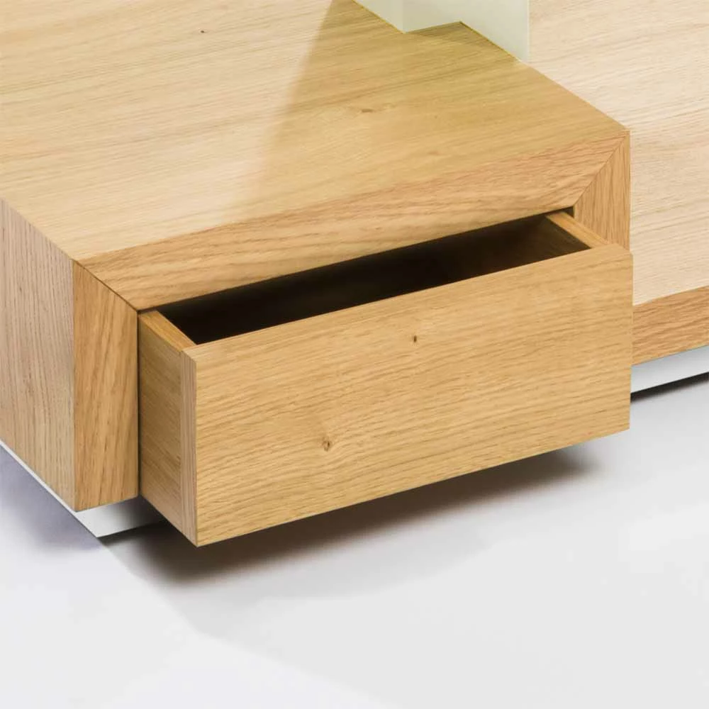 Heller Design Sofatisch Corabia Mit Glas Und Asteiche Furnier 3 Heller Design Sofatisch Corabia Mit Glas Und Asteiche Furnier – Bild 3