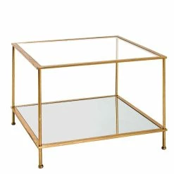 Kleiner Glastisch Mit Spiegel Zusatzablage - Sharky 7 Kleiner Glastisch Mit Spiegel Zusatzablage - Sharky -Bouquet-shop kleiner glastisch mit spiegel zusatzablage stahlgestell in gold sharky 02