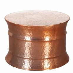 Metall Wohnzimmertisch In Kupferfarben - Ludo
