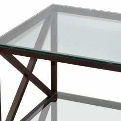 Moderner Couchtisch Mit Zwei Glasplatten - Vurgos 7 Moderner Couchtisch Mit Zwei Glasplatten - Vurgos -Bouquet-shop moderner couchtisch mit zwei glasplatten metallgestell 60x50x60 vurgos 03