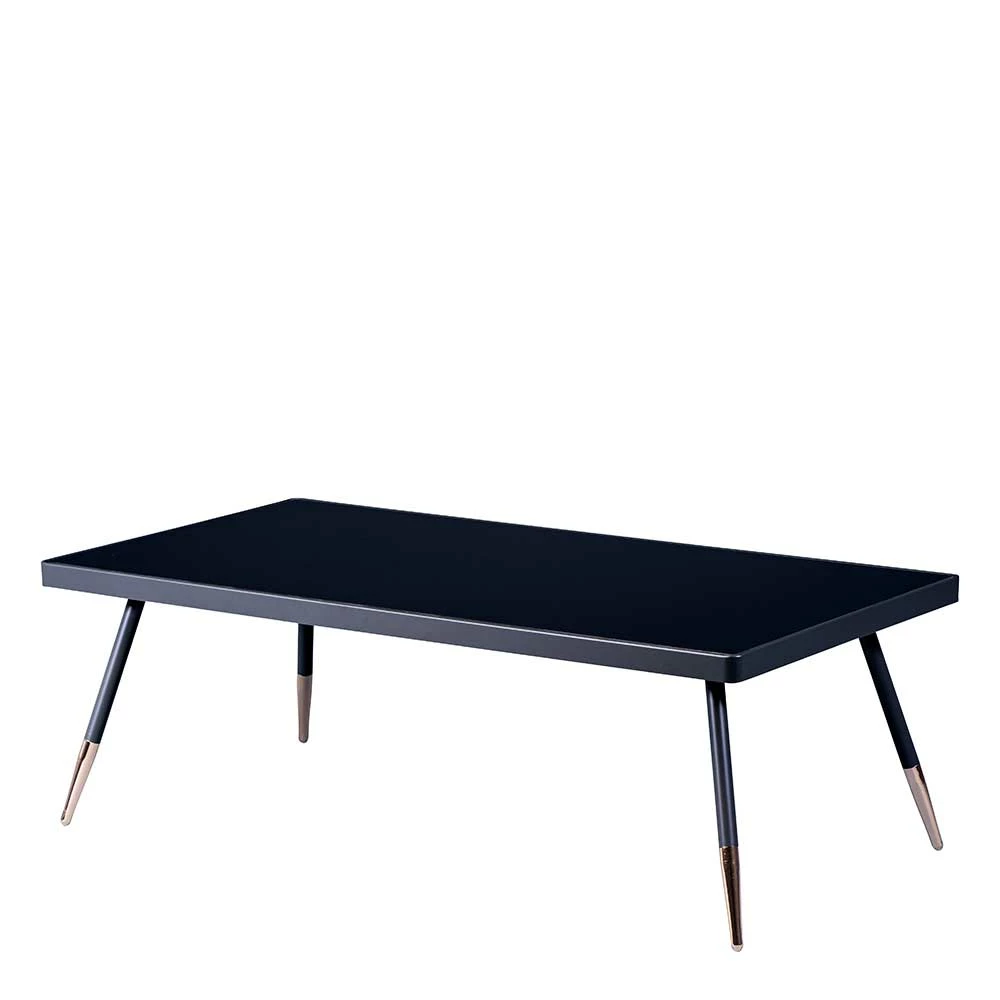 Moderner Schwarzglas Wohnzimmertisch 120x41x60 Cm - Adatto 1 Moderner Schwarzglas Wohnzimmertisch 120x41x60 Cm - Adatto