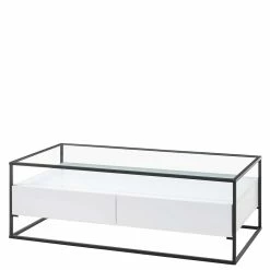 Moderner Wohnzimmer Sofatisch Mit Glasplatte - Ettina