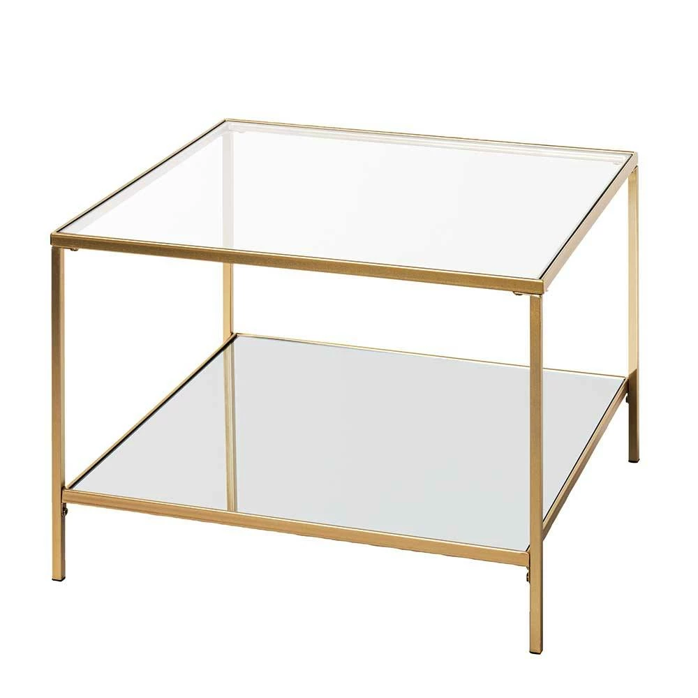 Quadratischer Beistelltisch Aus Klarglas - Clair 1 Quadratischer Beistelltisch Aus Klarglas - Clair