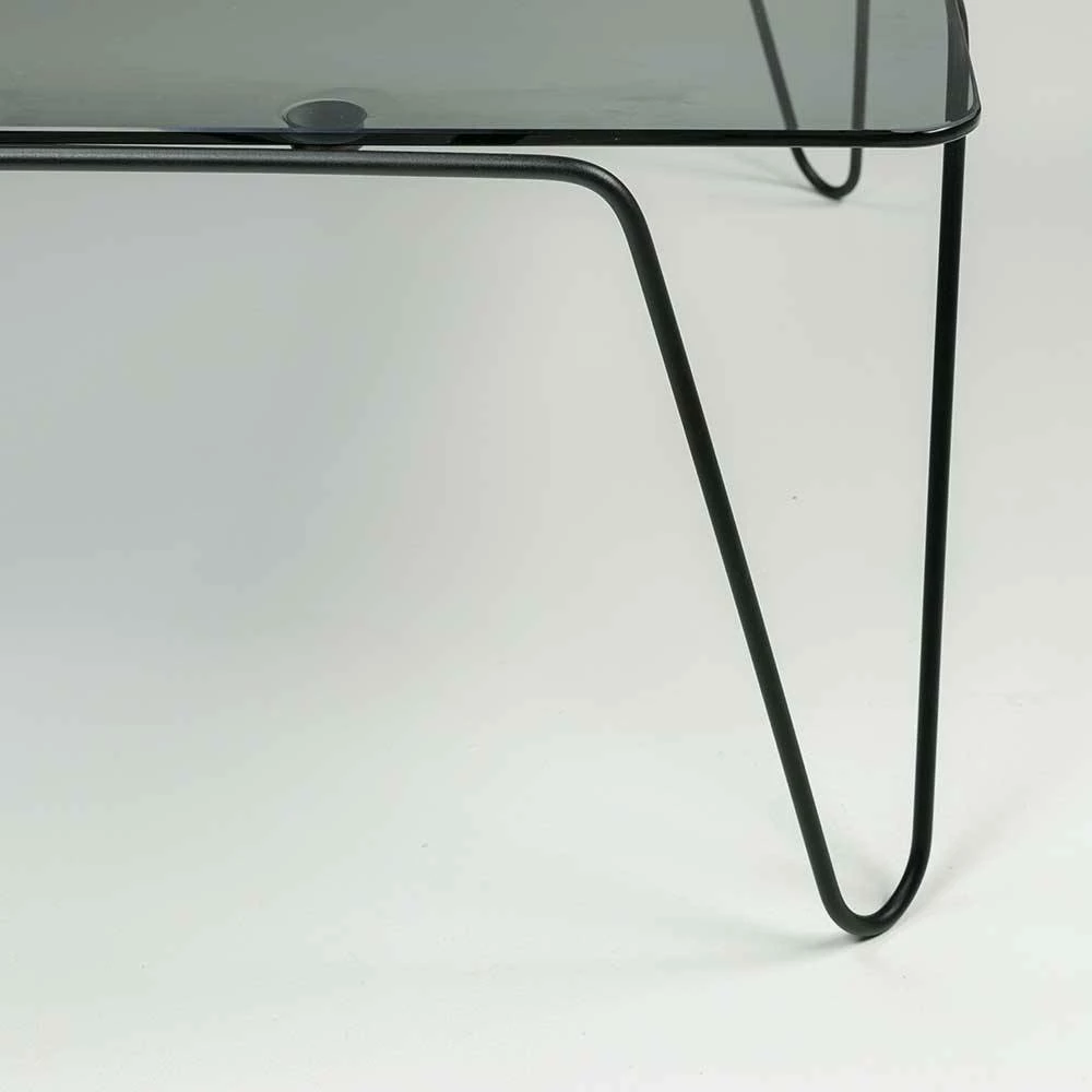 Rauchglas Wohnzimmertisch Mit Stahlgestell - Carisma 5 Rauchglas Wohnzimmertisch Mit Stahlgestell - Carisma – Bild 5