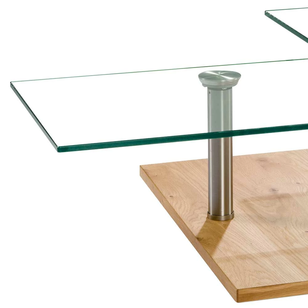 Rollbarer Sofatisch Mit Glasplatten - Borgetto – Bild 4