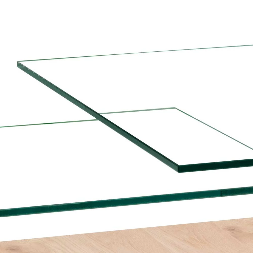 Rollbarer Sofatisch Mit Glasplatten - Borgetto – Bild 5