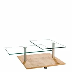 Rollbarer Sofatisch Mit Glasplatten - Borgetto