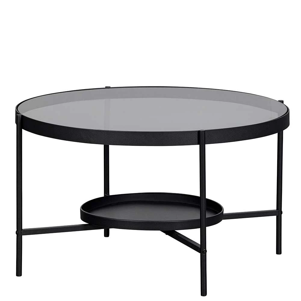Runder Couchtisch Mit Glasplatte 80x46x80 - Sempore 1 Runder Couchtisch Mit Glasplatte 80x46x80 - Sempore