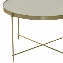 Runder Couchtisch Mit Spiegelglas Platte - Justina 8 Runder Couchtisch Mit Spiegelglas Platte - Justina -Bouquet-shop runder couchtisch mit spiegelglas platte stahlgestell in gold justina 02