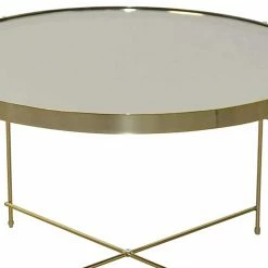 Runder Couchtisch Mit Spiegelglas Platte - Justina 10 Runder Couchtisch Mit Spiegelglas Platte - Justina -Bouquet-shop runder couchtisch mit spiegelglas platte stahlgestell in gold justina 04