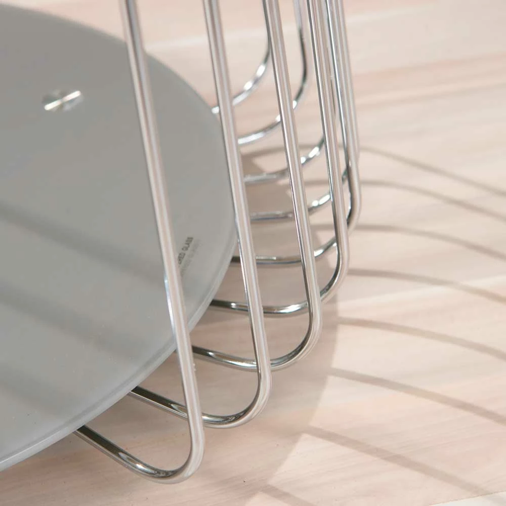 Runder Glasplatten Sofatisch Mit Draht-Gestell - Frantasticas – Bild 6