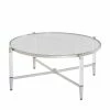 Runder Sofatisch Aus Glas & Acrylglas - Evizia