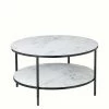 Runder Sofatisch Im Marmor Look - Dikono