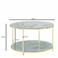 Runder Sofatisch Mit Glasplatten In Marmor Optik - Julietta 9 Runder Sofatisch Mit Glasplatten In Marmor Optik - Julietta -Bouquet-shop runder sofatisch mit glasplatten in marmor optik aus stahlgestell in gold julietta 04