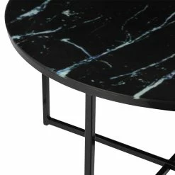 Runder Wohnzimmer Glastisch In Marmor Schwarz - Adiana 7 Runder Wohnzimmer Glastisch In Marmor Schwarz - Adiana -Bouquet-shop runder wohnzimmer glastisch in marmor schwarz mit buegelgestell adiana 02