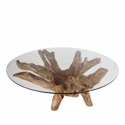 Runder Wohnzimmertisch Aus Glas & Wurzelholz - Casentinos 8 Runder Wohnzimmertisch Aus Glas & Wurzelholz - Casentinos -Bouquet-shop runder wohnzimmertisch aus glas wurzelholz teak massiv casentinos 02