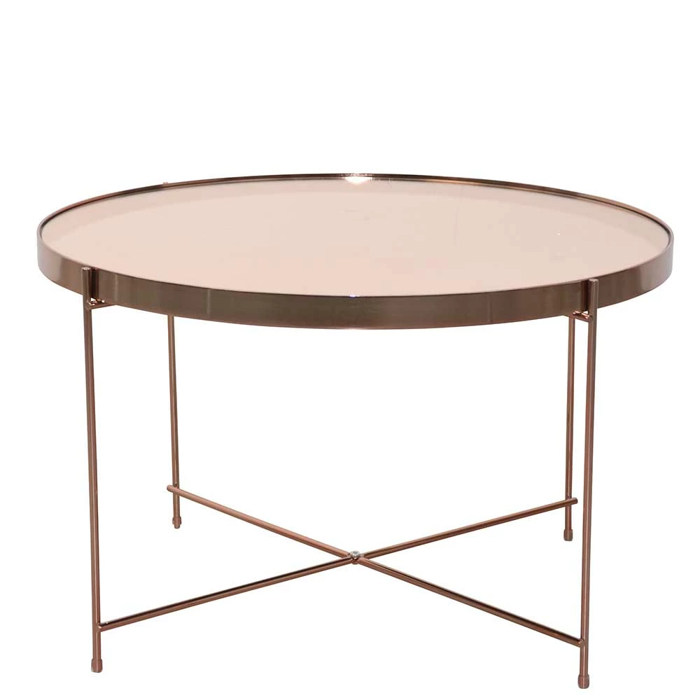 Runder Wohnzimmertisch In Rosegold - Linall 2 Runder Wohnzimmertisch In Rosegold - Linall – Bild 2