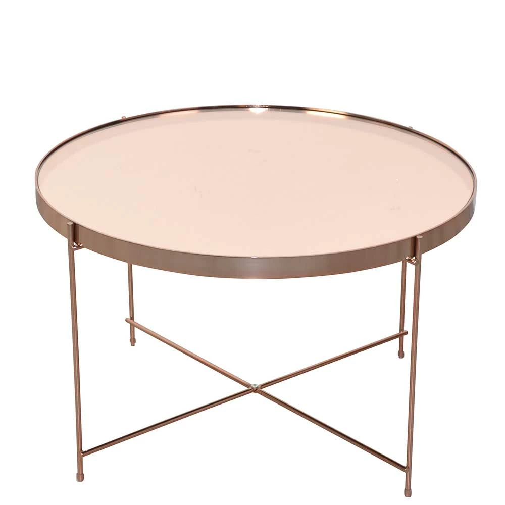 Runder Wohnzimmertisch In Rosegold - Linall 3 Runder Wohnzimmertisch In Rosegold - Linall – Bild 3