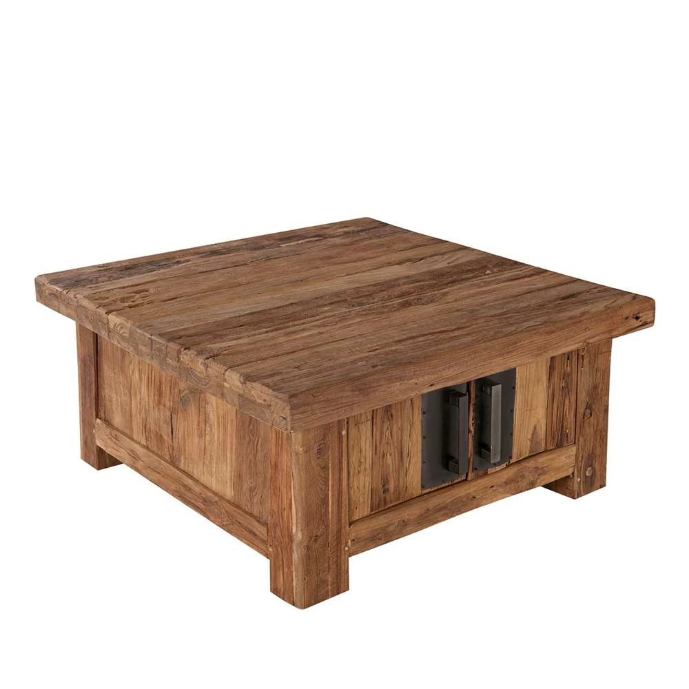 Rustikaler Couchtisch Ragista Aus Teak Recyclingholz 3 Rustikaler Couchtisch Ragista Aus Teak Recyclingholz – Bild 3
