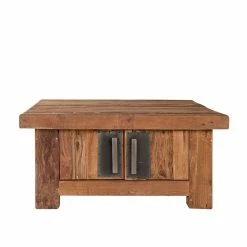 Rustikaler Couchtisch Ragista Aus Teak Recyclingholz