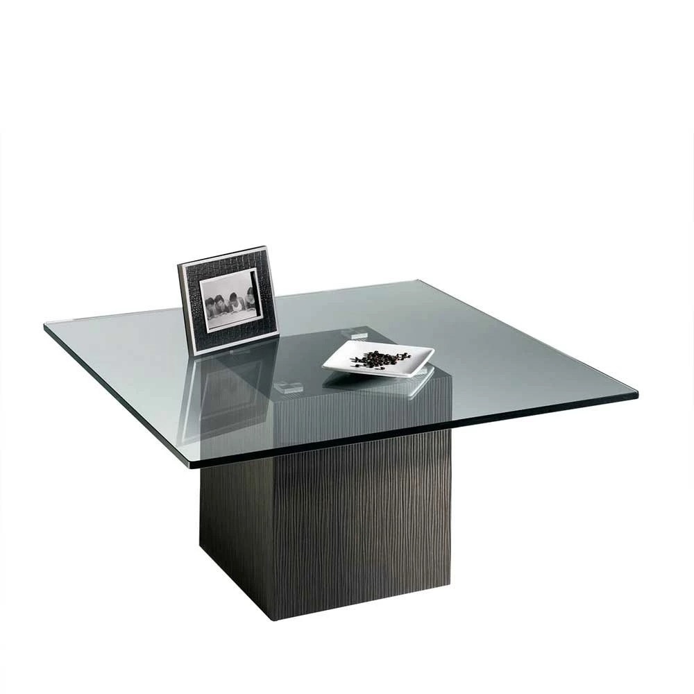 Schlichter Glas Couchtisch 95x95 Cm - Jiango – Bild 2