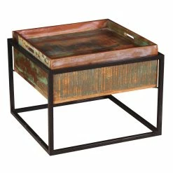 Shabby Chic Couchtisch Mit Tablett - Jamaica