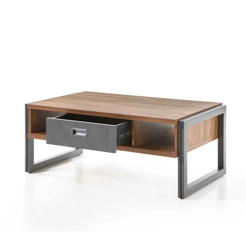 Sofatisch Rompira In Eiche Dunkel Schiefer Grau 2 Sofatisch Rompira In Eiche Dunkel Schiefer Grau – Bild 2