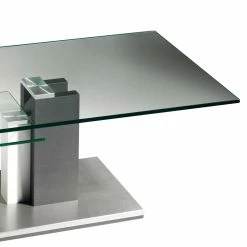 Sofatisch Mit Glasplatte & Ablage - Moore 9 Sofatisch Mit Glasplatte & Ablage - Moore -Bouquet-shop sofatisch mit glasplatte ablage auf saeulengestell in silber moore 03