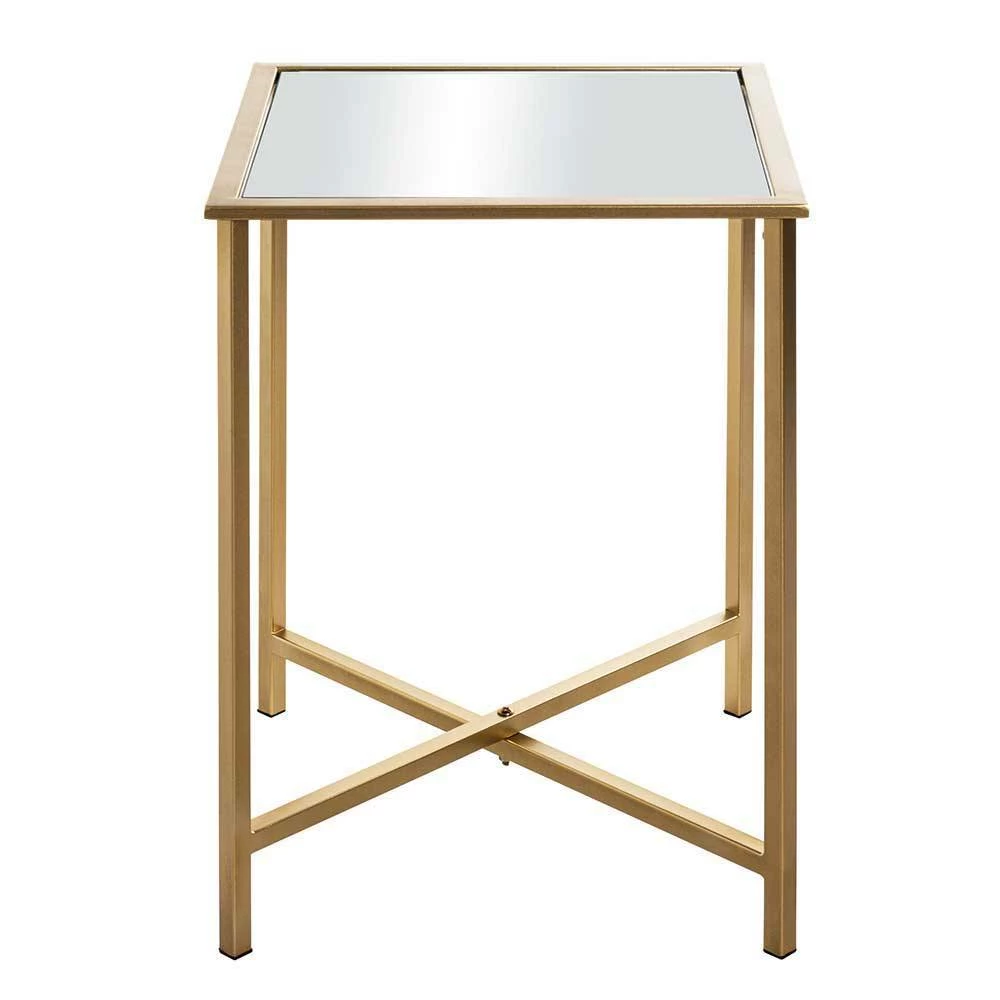 Spiegelglas Couchtisch Mit Metallgestell - Remona 5 Spiegelglas Couchtisch Mit Metallgestell - Remona – Bild 5