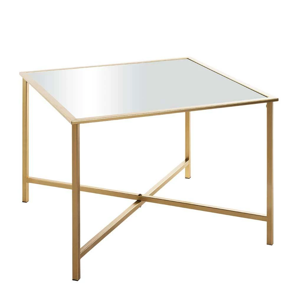 Spiegelglas Couchtisch Mit Metallgestell - Remona 6 Spiegelglas Couchtisch Mit Metallgestell - Remona – Bild 6