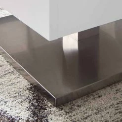 Stauraum Couchtisch In Weiß Mit Glasplatte Leoda & Säulengestell -Bouquet-shop stauraum couchtisch in weiss mit glasplatte saeulengestell 75x75cm leoda 03