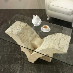Stein Couchtisch Reading Im Mediterranen Design -Bouquet-shop stein couchtisch mediterranen design v foermig reading 06