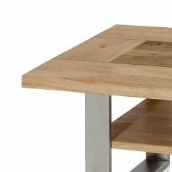 Vollholztisch Mit Bügel-Fuß - Mattia 6 Vollholztisch Mit Bügel-Fuß - Mattia -Bouquet-shop vollholztisch mit buegel fuss aus eiche altholz mattia 02