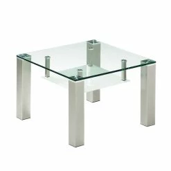 Wohnzimmer Couchtisch Batida Mit Glasplatte