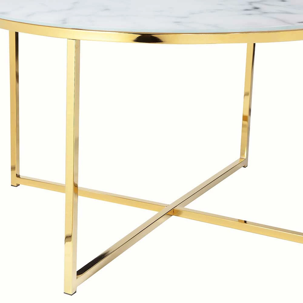Wohnzimmer Glastisch In Marmor Optik - Matchy 4 Wohnzimmer Glastisch In Marmor Optik - Matchy – Bild 4