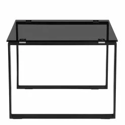 Wohnzimmertisch Aus Rauchglas & Metall - Panales -Bouquet-shop wohnzimmertisch aus rauchglas metall in schwarz zwei formate panales 05