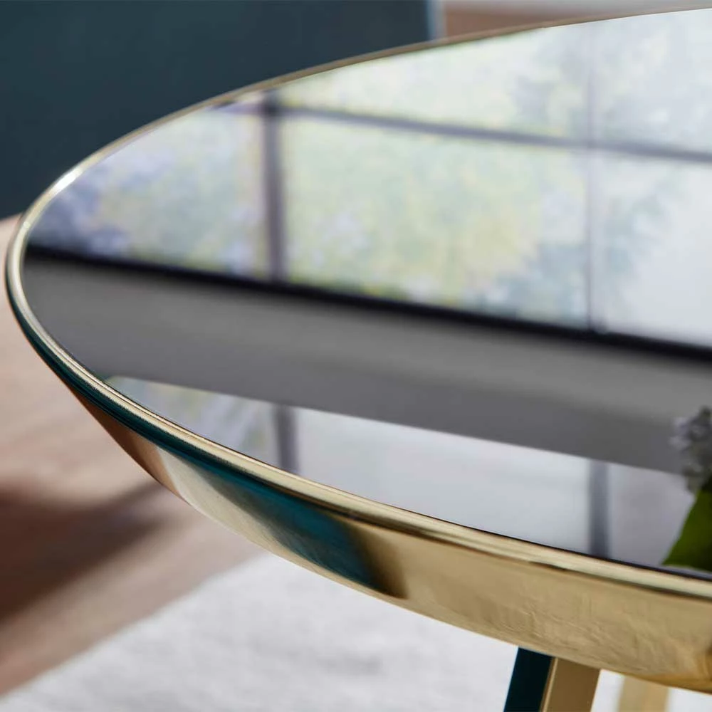 Wohnzimmertisch Aus Spiegelglas Schwarz - Corisma 3 Wohnzimmertisch Aus Spiegelglas Schwarz - Corisma – Bild 3