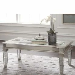 Wohnzimmertisch In Silber Mit Spiegel - Revisiona 7 Wohnzimmertisch In Silber Mit Spiegel - Revisiona -Bouquet-shop wohnzimmertisch in silber mit spiegel in extravagantem design revisiona 01
