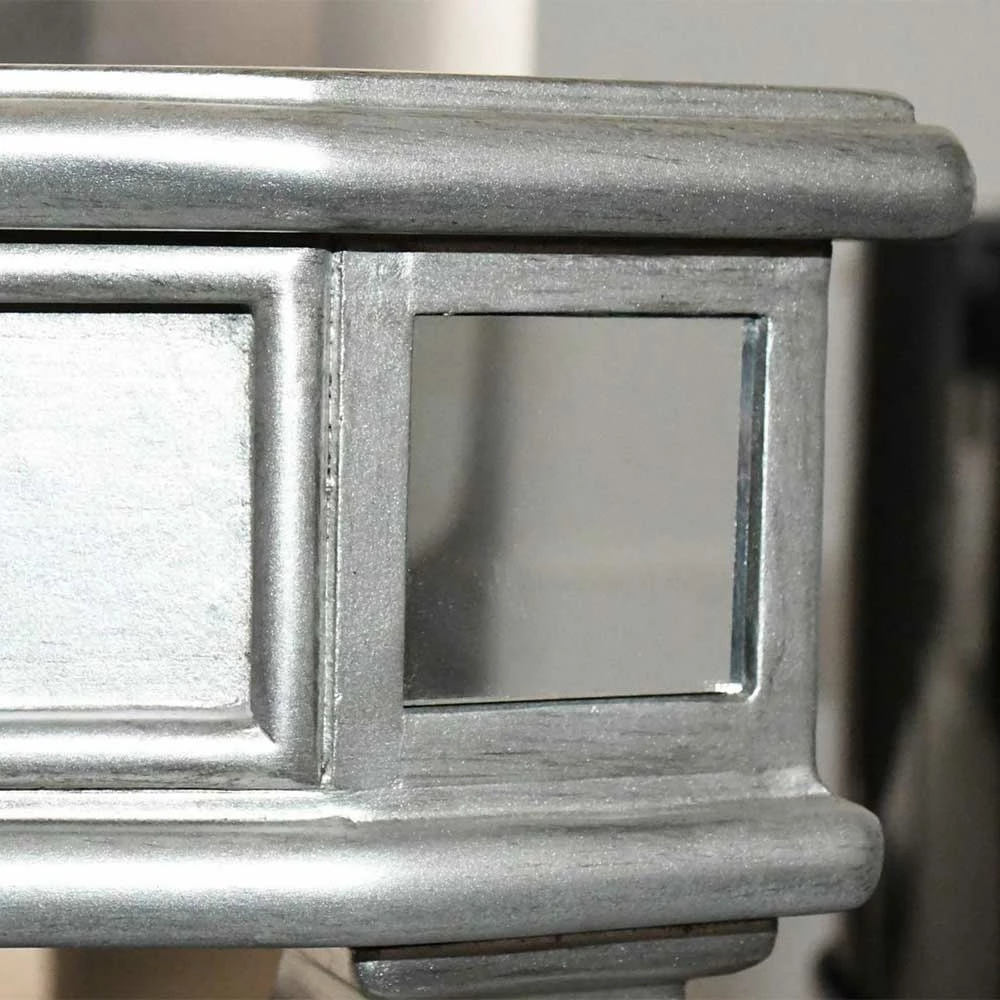 Wohnzimmertisch In Silber Mit Spiegel - Revisiona 5 Wohnzimmertisch In Silber Mit Spiegel - Revisiona – Bild 5