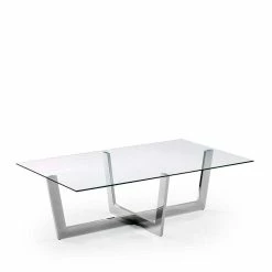 Wohnzimmertisch Mit Platte Aus Glas - Cinandra -Bouquet-shop wohnzimmertisch mit platte aus glas chrom gestell 120x70 cm cinandra 01