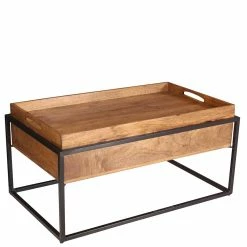 Wohnzimmertisch Mit Tablett & Staufach - Imhelia