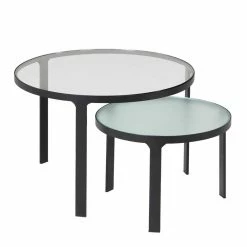 Zweisatz Glastisch Fürs Wohnzimmer - Cavio (zweiteilig)